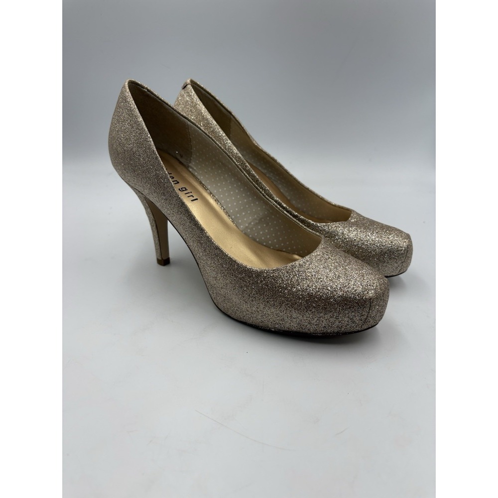 Madden Girl Women's "Getta" Glitter Platform Stiletto High Heels Pumps Size 7